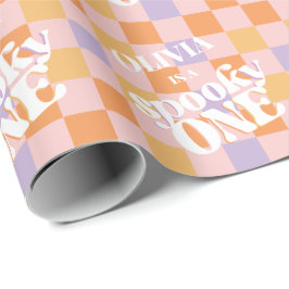 レトログルーヴィハロウィンファースト誕生日 ラッピングペーパー