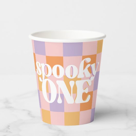レトログルーヴィハロウィンファースト誕生日 紙コップ (正面)