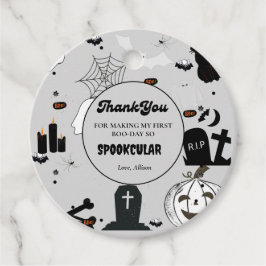 レトログルーヴィハロウィーンの最初の誕生日ありがとう フェイバータグ