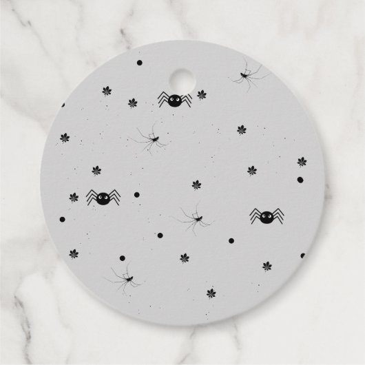 レトログルーヴィハロウィーンの最初の誕生日ありがとう フェイバータグ (裏面)