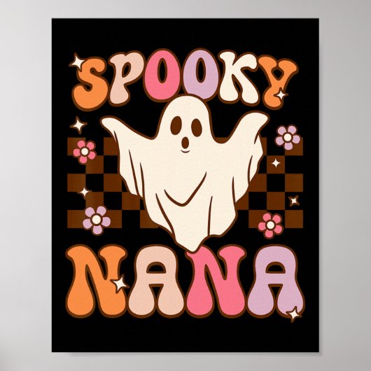 レトログルーヴィハロウィーン幽霊不気味ナナコスチューム ポスター (正面)
