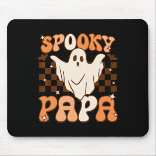レトログルーヴィハロウィーン幽霊不気味パパコスチューム マウスパッド