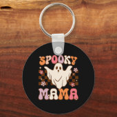 レトログルーヴィハロウィーン幽霊不気味マママコスチューム キーホルダー (正面)