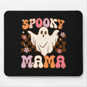 レトログルーヴィハロウィーン幽霊不気味マママコスチューム マウスパッド