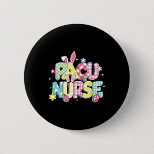レトログルーヴィパクナースバニーイヤーイースターおもしろいGIF 缶バッジ