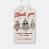 レトログルーヴィヒッパイクリスマスツリー誕生日の恩恵 ギフトタグ (正面)