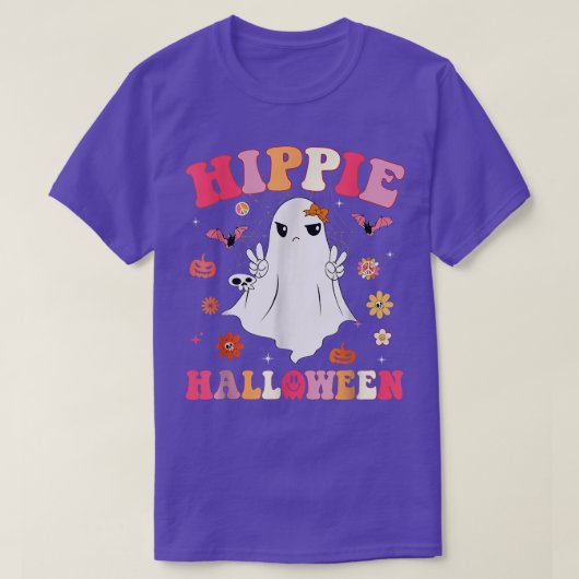 レトログルーヴィヒッパイハロウィンシーズン不気味秋 Tシャツ (デザイン正面)