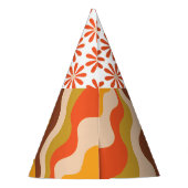 レトログルーヴィヒッパイフラワースウィート16 パーティーハット (裏面)