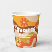 レトログルーヴィヒッパイフラワースウィート16 紙コップ (裏面)