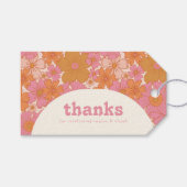 レトログルーヴィフローラアーチ | Boho Favor ギフトタグ (正面(横))