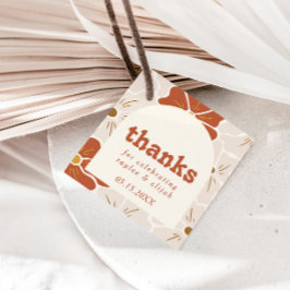 レトログルーヴィフローラアーチ | Boho Favor フェイバータグ