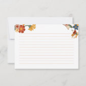 レトログルーヴィブライダルシャワーレシピカード (裏面)