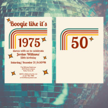 レトログルーヴィブーギーシンプルダンス50誕生日