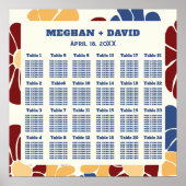 レトログルーヴィボホシックフローラ結婚ズシーティング ポスター (正面)