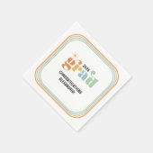 レトログルーヴィボホデイジー2025グラッドパーティー スタンダードカクテルナプキン (角)