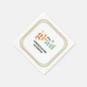 レトログルーヴィボホデイジー2025グラッドパーティー スタンダードカクテルナプキン (角)