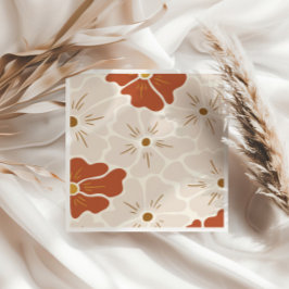 レトログルーヴィボホベビーイン開花 スタンダードカクテルナプキン