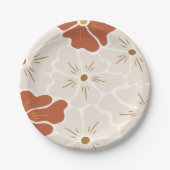 レトログルーヴィボホベビーイン開花 ペーパープレート (正面)