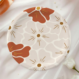 レトログルーヴィボホベビーイン開花 ペーパープレート