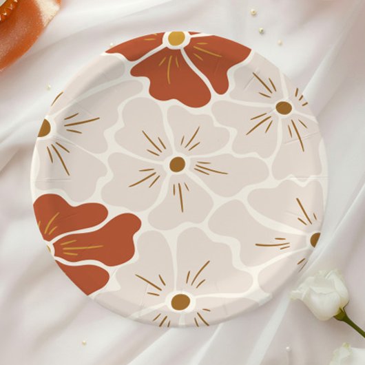 レトログルーヴィボホベビーイン開花 ペーパープレート