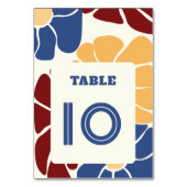 レトログルーヴィボーホシックフローラ テーブルナンバー (正面)