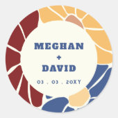 レトログルーヴィボーホシックフローラ ラウンドシール (正面)