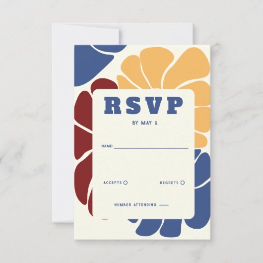 レトログルーヴィボーホシックフローラ 出欠カード (正面)