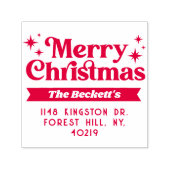 レトログルーヴィメリークリスマスホリデー セルフインキングスタンプ (デザイン)