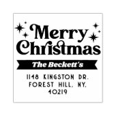 レトログルーヴィメリークリスマスホリデー ラバースタンプ (インプリント)