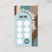 レトログルーヴィユニーク美しいサロン爪、 ネイルスパ ロイヤリティカード (正面)