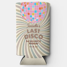 レトログルーヴィラストディスコバチェロレッテ スリム缶クーラー