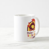 レトログルーヴィレインボートルコ秋感謝祭 コーヒーマグカップ (正面右)