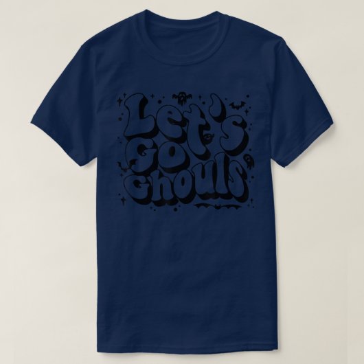 レトログルーヴィレッツゴーグルハロウィーン幽霊3108 Tシャツ (デザイン正面)