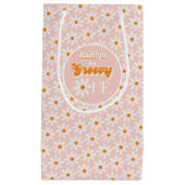 レトログルーヴィワンガールズ1st誕生日 スモールペーパーバッグ (正面)