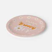レトログルーヴィワンガールズ1st誕生日 ペーパープレート (アングル)
