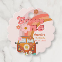 レトログルーヴィワンデイジーフラワーバースデーパーティー