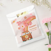 レトログルーヴィワンデイジーフラワーバースデーパーティー フェイバーバッグ (封をした状態)