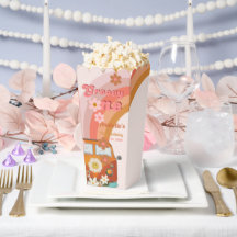 レトログルーヴィワンデイジーフラワーバースデーパーティー