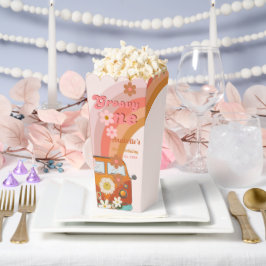 レトログルーヴィワンデイジーフラワーバースデーパーティー フェイバーボックス