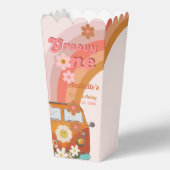 レトログルーヴィワンデイジーフラワーバースデーパーティー フェイバーボックス (正面)