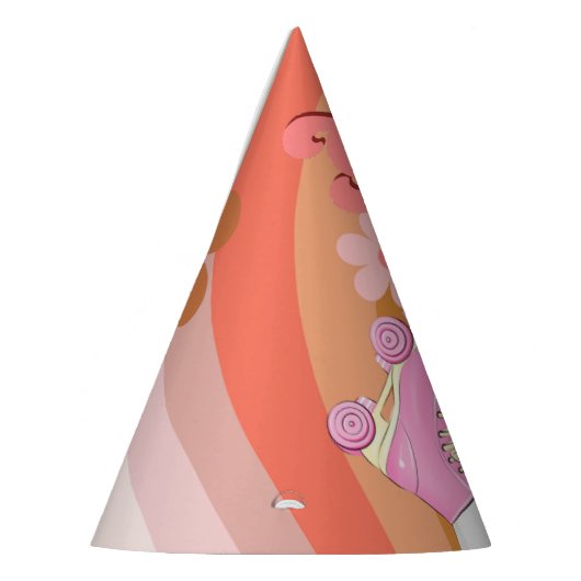 レトログルーヴィワンデイジー第1誕生日部 パーティーハット (左)