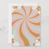 レトログルーヴィワンファースト誕生日 招待状 (裏面)