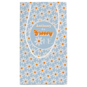 レトログルーヴィワンボーイズ1歳の誕生日 スモールペーパーバッグ (裏面)