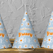 レトログルーヴィワンボーイズ1歳の誕生日 パーティーハット