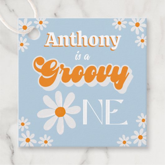 レトログルーヴィワンボーイズ1歳の誕生日 フェイバータグ (正面)