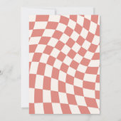 レトログルーヴィークリスマスベビーシャワー 招待状 (裏面)