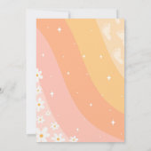 レトログルーヴィーベビーシャワー招待状 招待状 (裏面)