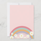 レトログルーヴィーワンダークヘアファースト誕生日インビタティ 招待状 (裏面)