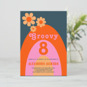 レトログルーヴィー誕生日パーティー 招待状 (スタンド正面)