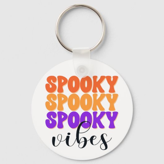 レトログルーヴィ不気味ビベスヴィンテージハロウィーン キーホルダー (正面)